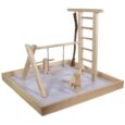 Penn-Plax Wooden Bird Playpen