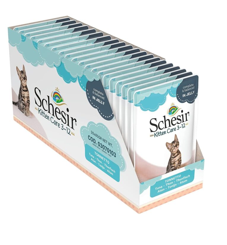 Schesir Kitten Care- Pouch In Jelly 3-12 Tuna Wet Food 85g (Min Order – 20pcs)