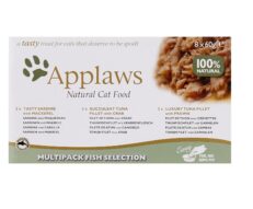 APPLAWS Cat Food, Multipack Fish Selection 8 X 60G