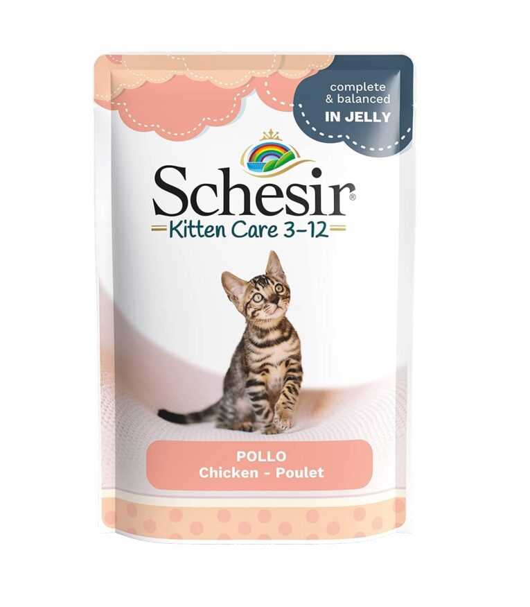 Schesir Kitten Care 3-12 In Jelly Chicken Pouch 85g