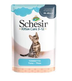 Schesir Kitten Care- Pouch In Jelly 3-12 Tuna Wet Food 85g (Min Order - 20pcs)