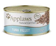 Applaws 100% Natural Wet Cat Food, Tuna Fillet In Broth 156 g Tin (Pack of 24)