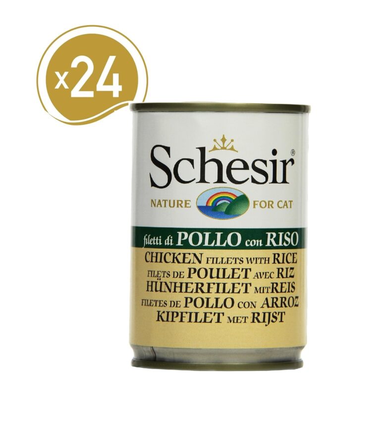 Schesir Cat Can Chicken Fillets With Rice