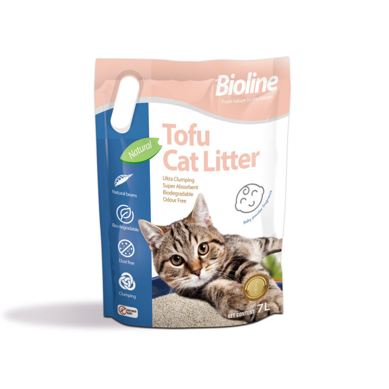 Bioline Tofu Cat Litter 7L – Baby Powder Fragrance